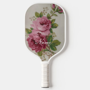 Pink Rose Elegance  Pickleball Paddle