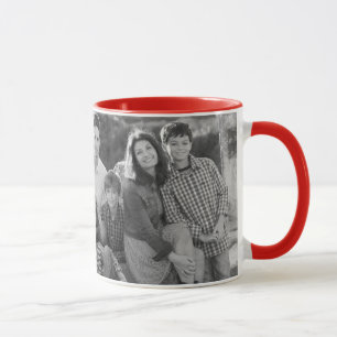 Pink Rose Elegant Wallpaper Family Photos & Text Mug