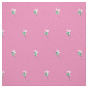 Pink rose fabric