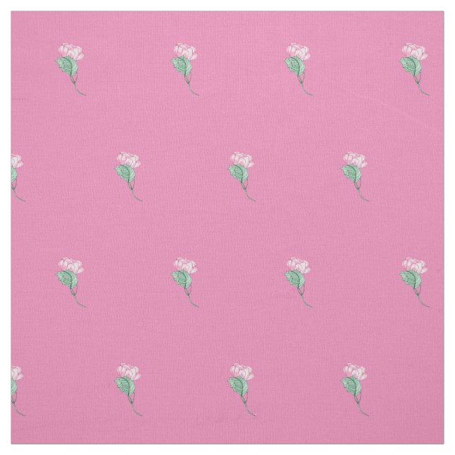 Pink rose fabric (Swatch)