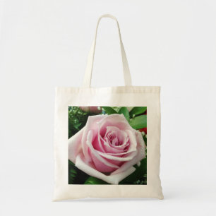 Pink Rose Floral Tote Bag