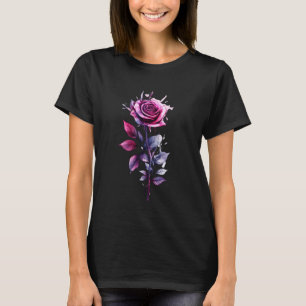 Pink Rose Flower Botanist Garden Flower Rose T-Shirt