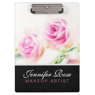 Pink rose flower clipboard