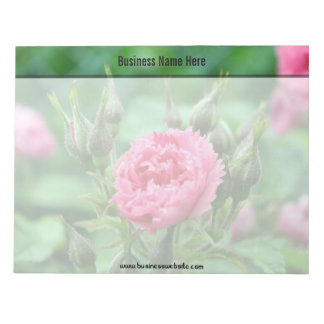 Pink rose flower, floral photography. notepad