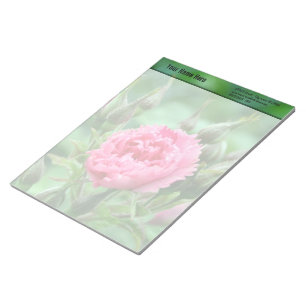 Pink rose flower, floral photography. notepad
