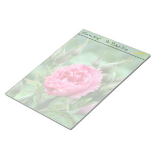 Pink rose flower, floral photography. notepad