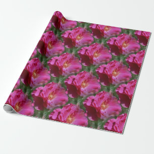 Pink Rose Flower Pattern Nature Wrapping Paper