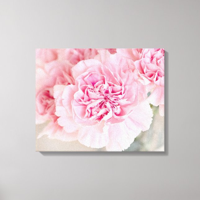 Pink Rose Flowers Canvas Print (Front)