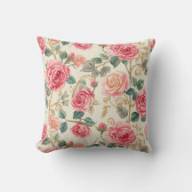 Pink Rose Flowers Pattern, Beautiful, Elegant