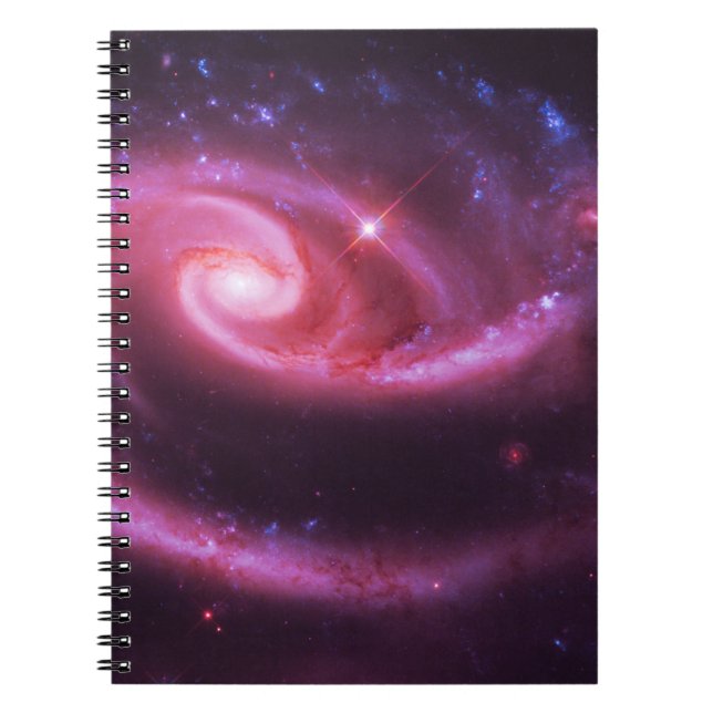 Pink Rose Galaxies Notebook (Front)