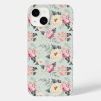 Pink Rose Garden Flower Pattern