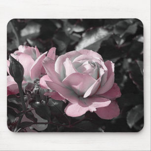 Pink Rose Garden Mouse Pad