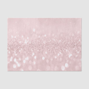 Pink Rose Gold Blush Glitter Powder Bridal Sweet Tissue Paper
