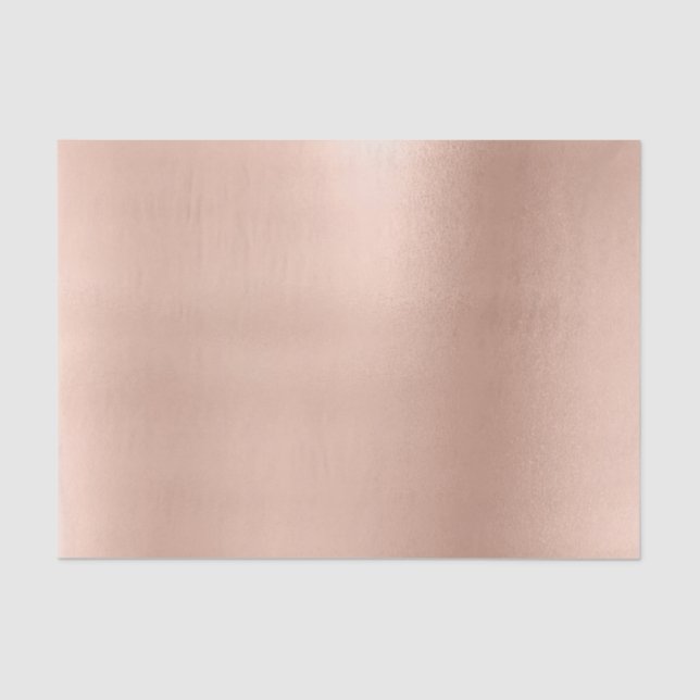 Pink Rose Gold Blush Metallic Powder Luxury Tissue Paper (Front)