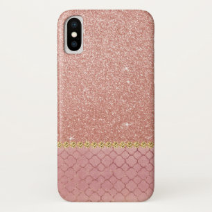 Pink Rose Gold Glitter and Sparkle Pattern Case-Mate iPhone Case