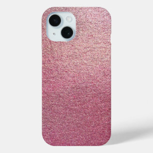Pink Rose Gold Glitter iPhone 15 Case