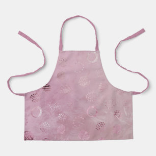 Pink Rose Gold Glitter Dots Apron