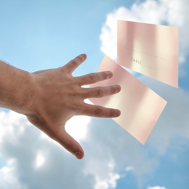 Pink Rose gold Gold Wedding Escort Place Pack Card (Pink Rose gold Gold Wedding Escort Place Pack Place Card)