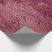 Pink Rose Gold Marble Molten Burgundy Blush