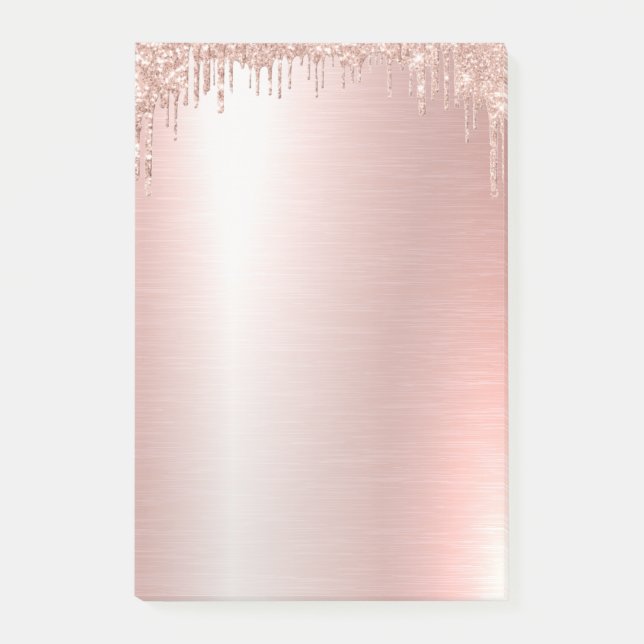 Pink Rose Gold Post-it® Notes (Front)