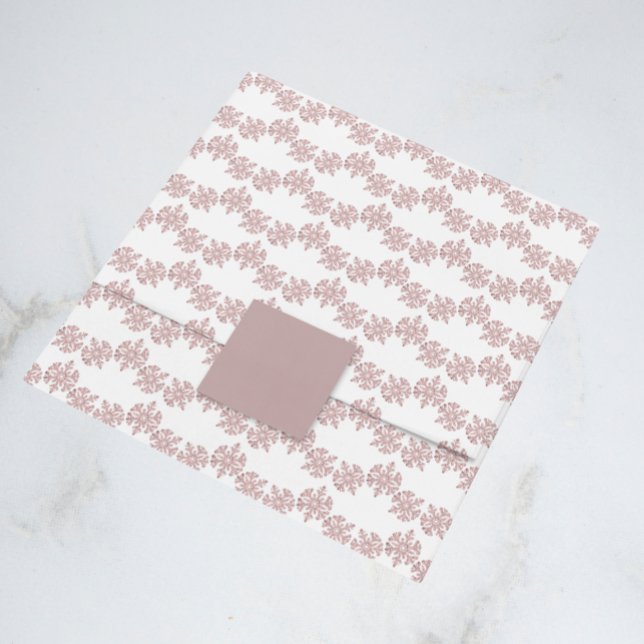 Pink Rose Gold Snowflake Winter Sweet 16 Tissue Paper (Creator Uploaded)