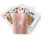 Pink Rose Gold Stainless Steel Monogram