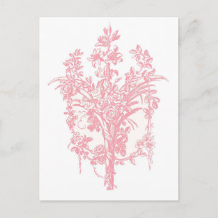 Pink Rose Graphic Postcard