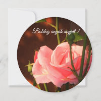Pink rose Hungarian Mother's Day
