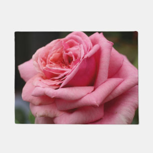 Pink Rose I Pretty Floral Photography Doormat