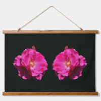 Pink Rose In Full Bloom Mirror Abstract