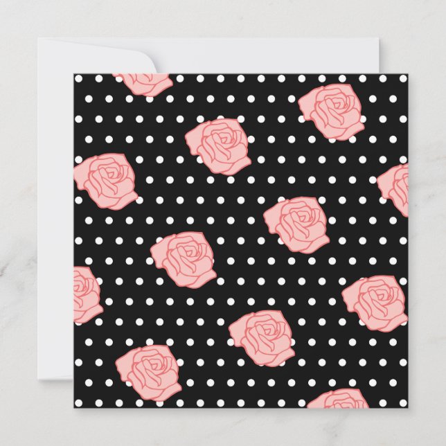 Pink Rose Invitations (Front)