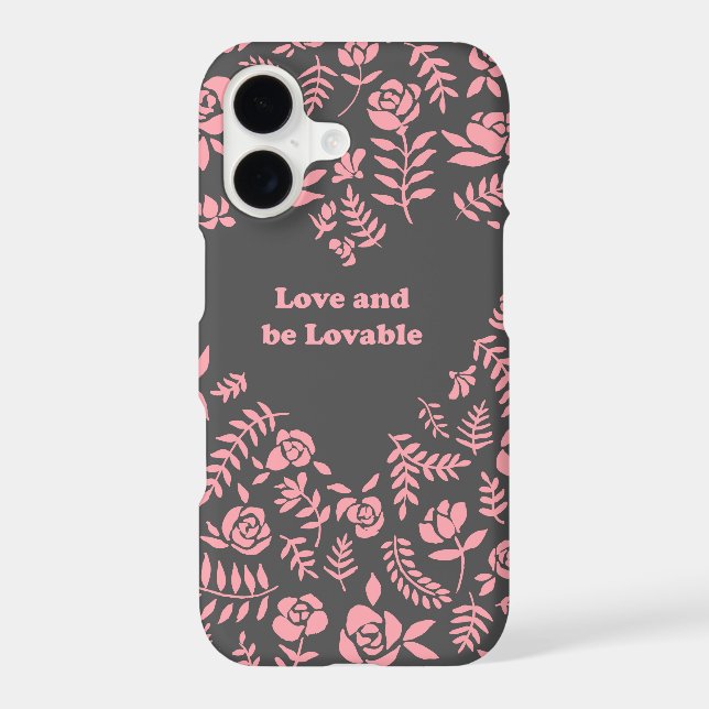 Pink Rose iPhone 7 case (Back)