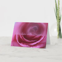 pink rose italian festa della mamma card