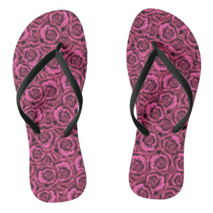 Pink rose jandals