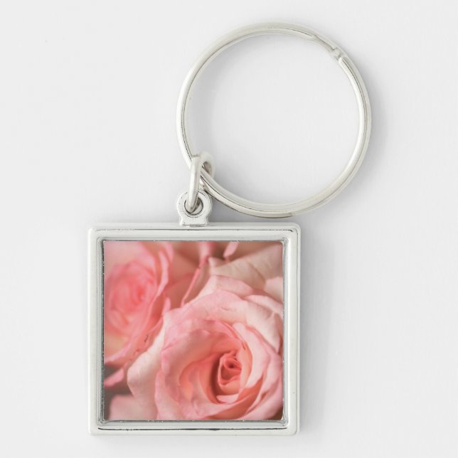 Pink Rose Key Ring (Front)