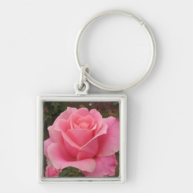 Pink Rose Key Ring (Front)