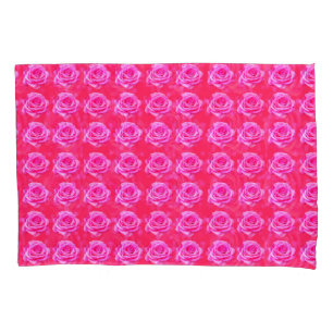 Pink Rose Kisses Pattern, Pillowcase