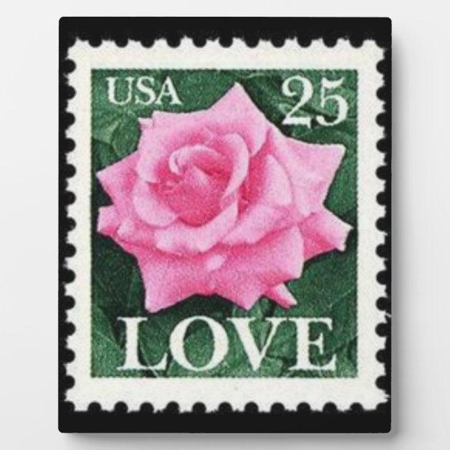 Pink Rose Love Plaque (Front)