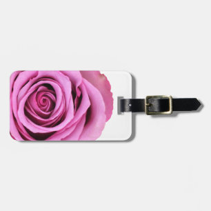 Pink Rose Luggage Tag