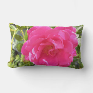 Pink Rose Lumbar Cushion