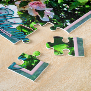 Pink Rose Mallow Hibiscus Jigsaw Puzzle