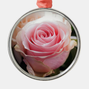 Pink Rose Metal Tree Decoration