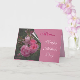 Pink Rose Mother's Day Card