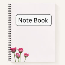Pink Rose Notebook