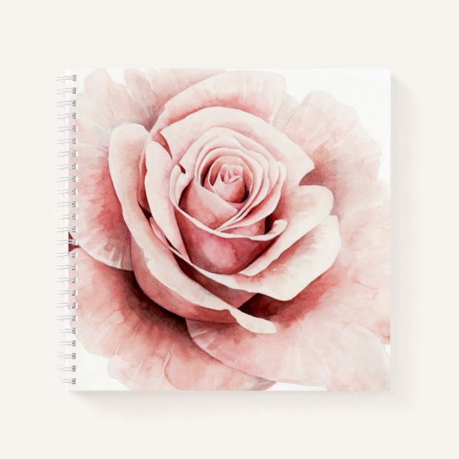 Pink Rose Notebook (Front)