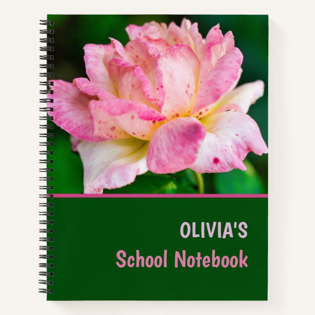 Pink Rose Notebook (Front)