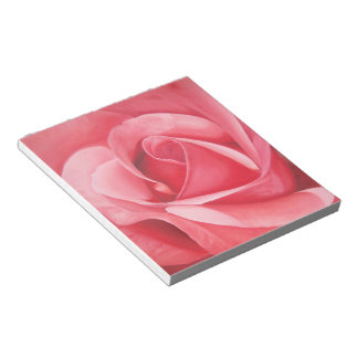 Pink Rose Notebook Notepad