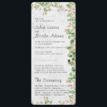 Pink Rose Old Wall Vintage Style Journal Wedding Programme<br><div class="desc">Beautiful Invitation to celebrate Special occasions and festivals comes with digital and E-invitation as per your request. We would love to replicate our designs to make multiple products like rsvp cards, labels envelopes, and more. Customisation is available for ready to print on request at info@shamaurcreatif@gmail.com. Look Forward to hearing from...</div>