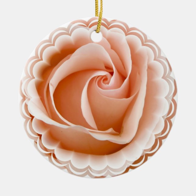 Pink Rose Ornament (Front)