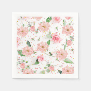 Pink Rose Paradise Napkin